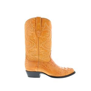 Wild West Mens Caiman Hornback Boots Med R-Toe Brown Boots (NWT)